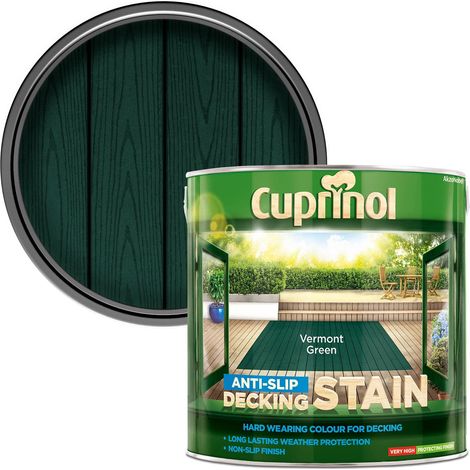 Cuprinol Anti Slip Decking Stain - Vermont Green - 2.5 Litre