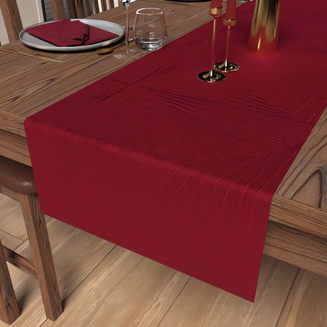 Chemin de table 40x180 cm LUXURY rouge, par Soleil d'Ocre