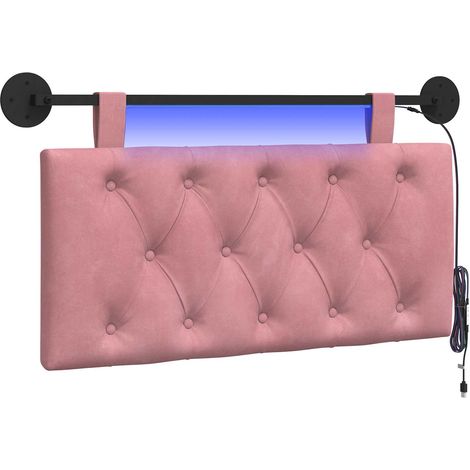 Maison Exclusive - Tête de lit suspendue Rose Velours (1/5)