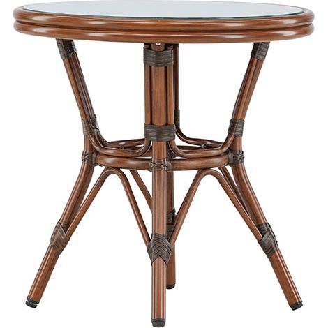 Sagres Cafétisch Ø60cm braun.