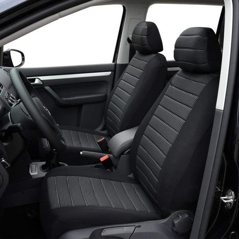 Universal Car Seat Covers, Breathable Jacquard Fabric, Side Airbag Compatible, For SUV, Truck, Sedan (1/5)