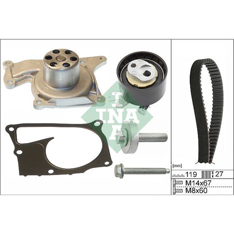 Kit de correa de distribución Renault Kangoo II 08 1.5 dCi