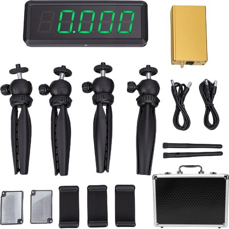 Minuterie de Sprint sans fil, 1.8 pouces, affichage à 5 chiffres, horloge de course alimentée par batterie, chronomètre pour course de patinage à roulettes, piste de course (1/5)