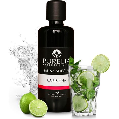 PURELIA Saunaaufguss Konzentrat Caipirinha 100 ml natürlicher Sauna-aufguss - reine ätherische Öle (1/5)