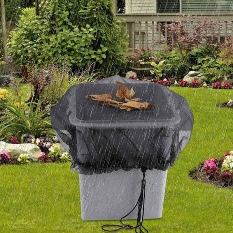 Housse de Baril de Pluie - Maille Fine - 95 cm de Diamètre - Pour Collecteur d'Eau Extérieur - Lot de 2 (1/4)