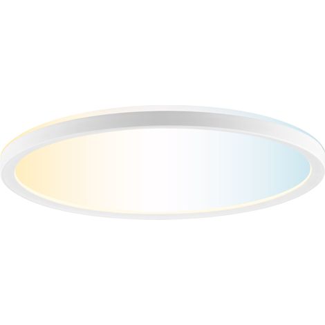 Panneau LED BRILLIANT Lumaro, 18 W, 2400 lm, 2700-6500 K, Ø 29 cm, blanc
