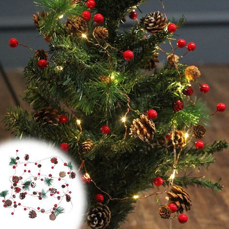 Guirlande Lumineuse - Fil de Cuivre LED - 30 Ampoules - Longueur 3 M - Pour Décoration Intérieure Extérieure Noël Fêtes (1/5)