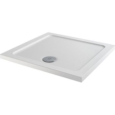MX Elements Anti-Slip Square Shower Tray 700mm x 700mm (inc Waste) (1/5)