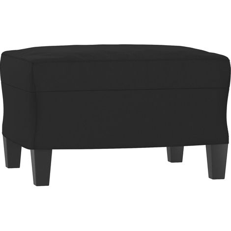 Repose-pied Noir 60x50x41 cm Tissu microfibre