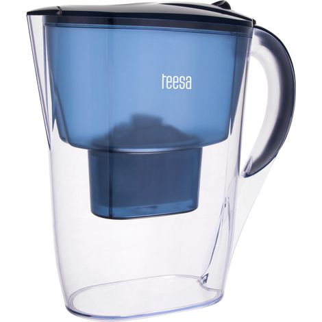 Jarra con filtro Teesa de 2,6 L azul + 1 filtro (1/5)