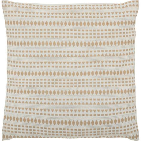 Coussin Jacquard "Micah" 38x38cm Lin (1/3)