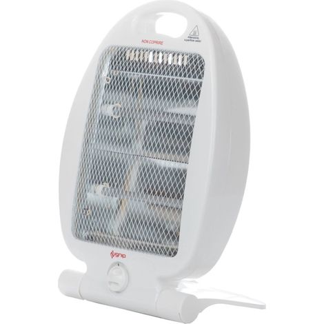 stufa da tavolo ignip in quarzo bianco 800 w