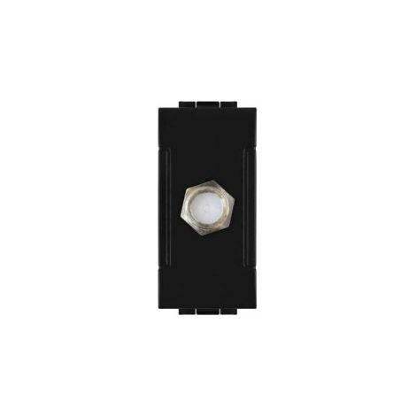 PRESA SAT FEMMINA DIRETTA 1 MODULO 825N/INT-LGT NERO