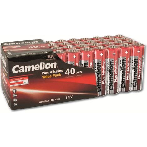 CAMELION Mignon-Batterie-Set Plus Alkaline, 40 Stück