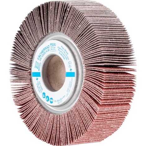 PFERD TOOLS Lamellenschleifrad FR Ø 100x30mm Bohrung Ø 25,4 mm A80 für universelle Anwendung 2 Stk (1/5)