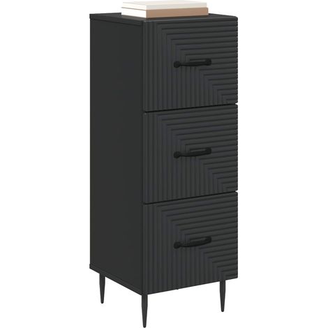 Maison Exclusive - Mobile con Cassetti Nero 33 x 34,5 x 89,5 cm