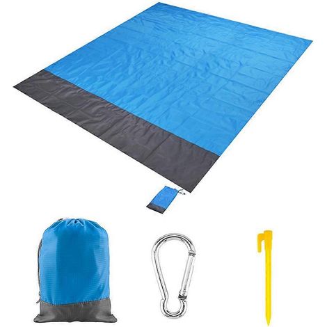 Tapis de camping imperméable pour pique-nique, plage, sol, tente, type couverture, 140 x 200 cm