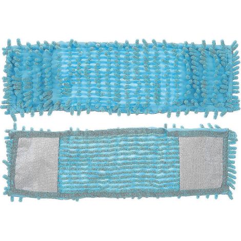 AURA Lot de 2 têtes de balai de rechange, lingettes absorbantes, accessoires de nettoyage pour la maison (bleu) Z (1/4)