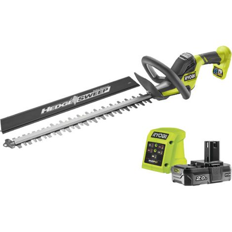 Tagliasiepi RYOBI 18V OnePlus Brushless - LINEA - 45 cm - 1 batteria 2,0 Ah - 1 caricatore - RY18HT45A-120