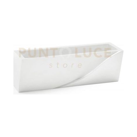 Applique a parete PELLENE 1 Luce in gesso bianco attacco G9 22cm
