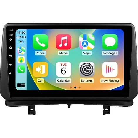 Radio de voiture, taille de l'écran, compatibilité avec les smartphones, compatible avec Renault Clio 3 2005 - 2014 Snapdragon 6115 RDS DSP 4G Auto, P4CP (4Core 4G 64G) (1/2)
