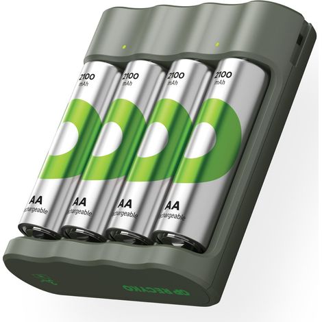 GP Batteries Cargador B441 para baterías NiMH AAA AA