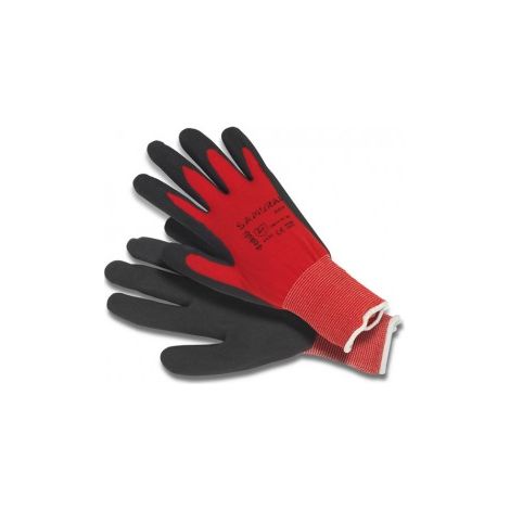 GUANTO NYLON NITRILE PALMO ROSSO - T.8