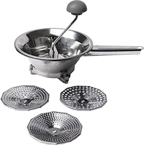 1 Passoire avec pieds, Acier inoxydable 18/10, Diamètre 20 cm, Compatible lave-vaisselle, Cuisine
