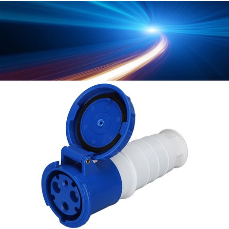 Industriesteckverbinder für die Luftfahrt, dreiphasiger, wasserdichter und regendichter Stecker, Industriestecker und -buchse, 220–250 V 63 A 2P+E 3-polig IP67 (1/5)