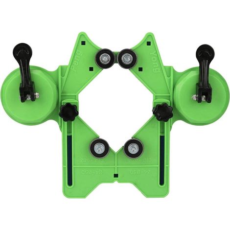 Guide de perçage Localisateur de trou - 4-83 mm Foret Scie cloche Guide Gabarit Multifonction Outil de positionnement de trou réglable Scie cloche en verre Guide de mèche de scie Guides de ventouse