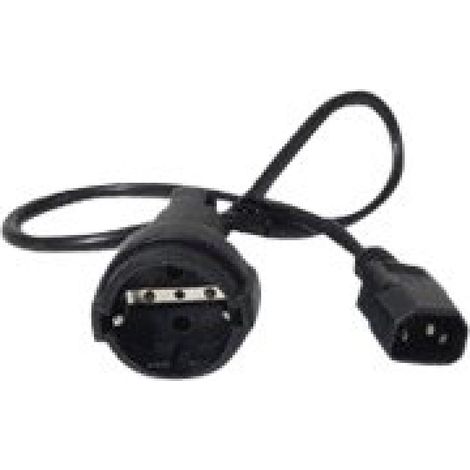 APC AP9880 câble électrique Noir 0,6 m Coupleur C14 CEE7/7 (1/2)