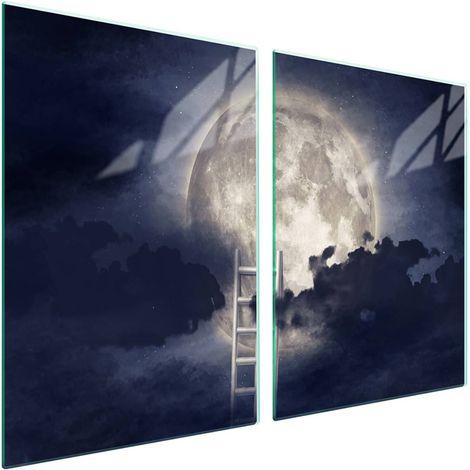 Glasschutzplatte für den Herd 2x45x52 Moon (1/5)