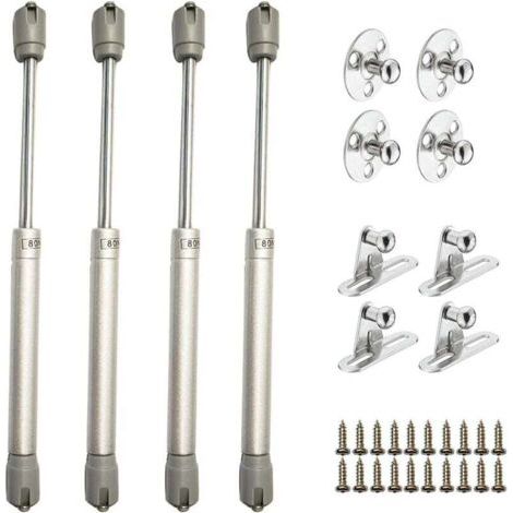 4pcs Verin à gaz 80N, Verin hydraulique, Verin meuble amortisseur porte placard pour armoires bibliothèques meuble (1/5)