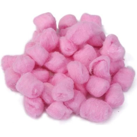 Rose Lot de 100 boules de coton colorées pour maisons de hamster (1/4)