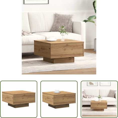 Holz -  Couchtisch Artisan-Eiche 55 x 55 x 31 cm (1/5)