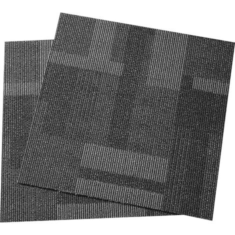 Dalles de Moquette Réutilisables 60x60cm avec Mousse Intégrée, Pose Facile DIY pour Chambre et Salon (24 Pièces, Gris Mixte) (1/5)