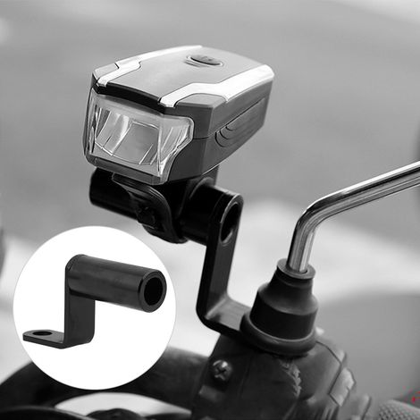 Support de téléphone pour vélo en alliage d'aluminium noir, fixation guidon (1/4)