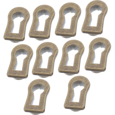 Lot de 10 plaques protection pour serrures tiroirs en alliage (1/5)