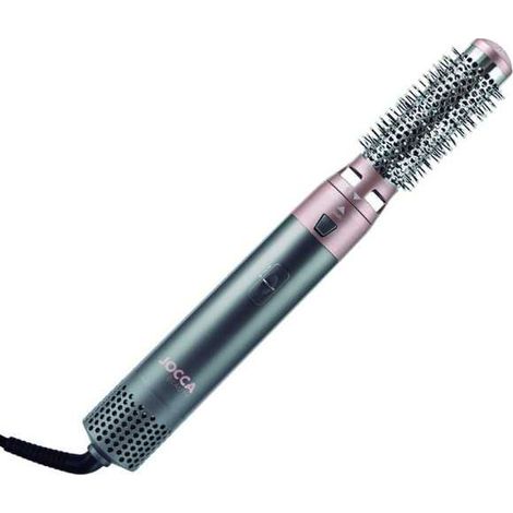 JOCCA 2412 Utensilio de peinado Herramienta de peinado con múltiples accesorios Airflow Negro, Rosa 1000 W