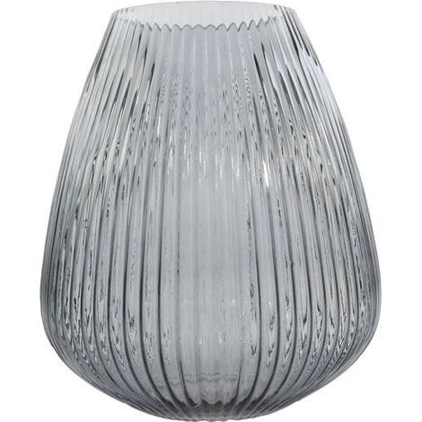 Point-virgule Eleganter moderner blauer Kugelvase 28 cm