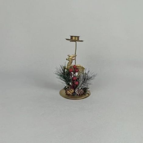 Lot de 3 bougeoirs de table pour Noël, centre de table, cadeaux de fête de Noël (1/5)