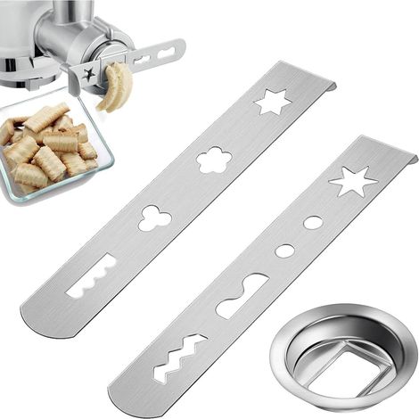 3pcs Meat Grinder Biscuit Meat Grinder Stainless Steel Biscuitor Biscuit Making Accessories Biscuit Shapes Extension Blenders Compatible with 5/8/10 Blenders (1/5)