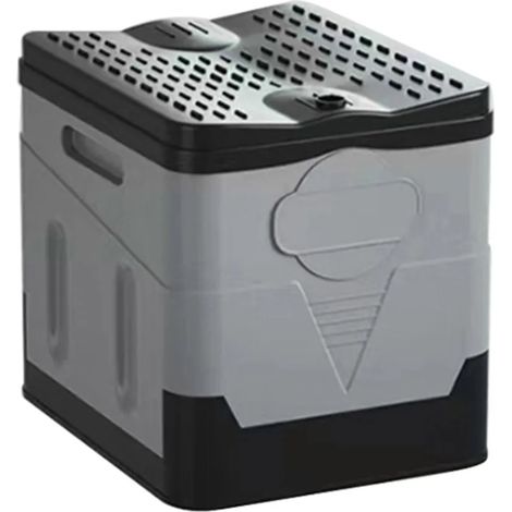 Camping tools Outdoor Folding Toilet Portable Camping Emergency,Black Grey (1/4)