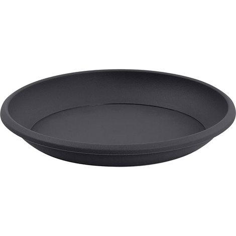 EDA – Soucoupe pour pot Ø 40 cm – Anthracite – Polypropylène durable – Prévention des dégâts d'humidité – Fabriquée en France