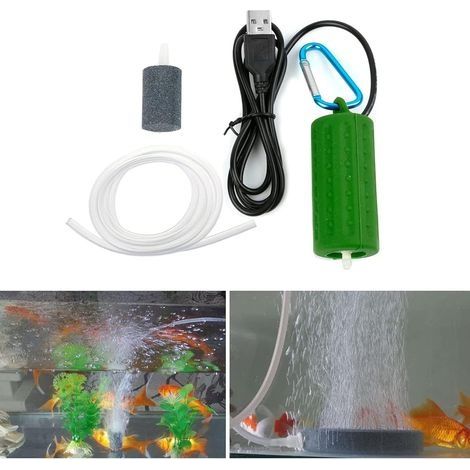 Mini Pompe à air Portable USB pour Aquarium USB Pompe à Oxygène USB économie d'énergie Super Silencieuse Pompe Air Aquarium Silencieuse Aquarium Pompe à air Poisson Pompe réservoir (1/5)