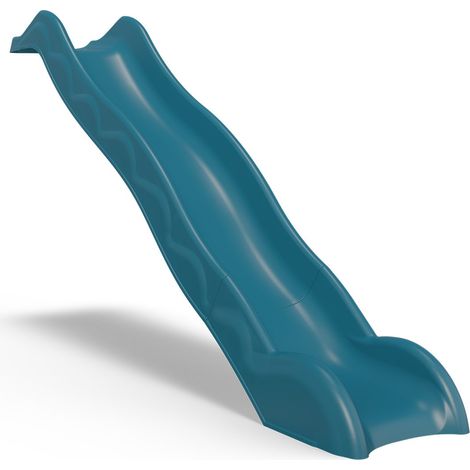 Trigano – Glissière toboggan bleu 2,63 m – Longueur 2,63 m – Hauteur plateforme 115-121 cm – Descente douce pour enfants