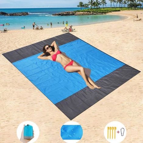 Tapis de Plage – Standardmodell – Extragroß 200x210 cm – Wasserdicht – Sandabweisend – Maschinenwaschbar