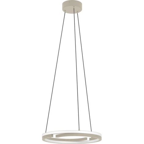 Sospensione Moderna Mezzomonte Alluminio Marrone Led 40W 3200Lm Ip20