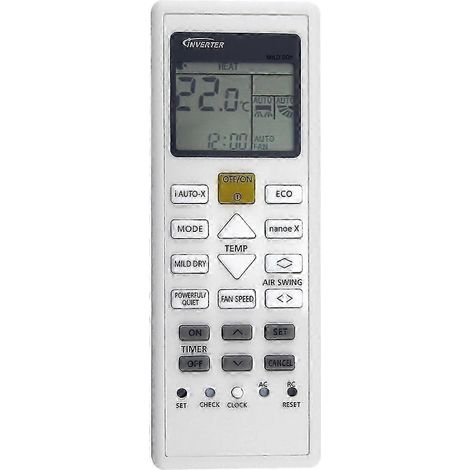 Télécommande de remplacement pour climatiseur Panasonic A75C16330 (1/5)