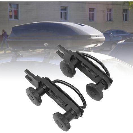 Kit d'accessoires de montage universel pour toit avec vis U, contre-écrous et joints en caoutchouc pour porte-bagages léger, compatible avec la plupart des modèles.